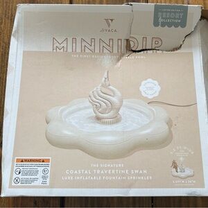 Minnidip Coastal Travertine Swan Inflatable Pool